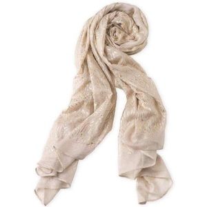 Cream and Gold Stella & Dot Scarf